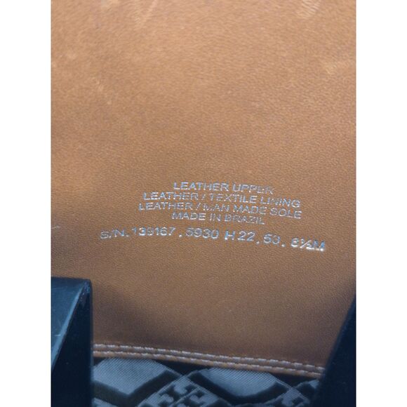 Tory Burch Women's Cognac Everly Strap Riding Boots Leather Size 8.5 M - Picture 7 of 7